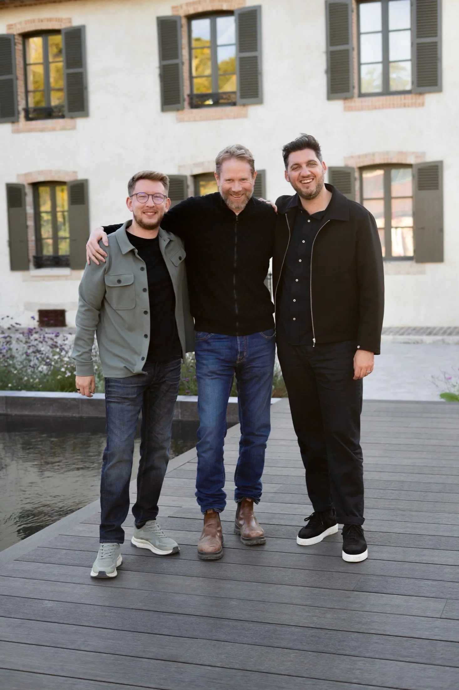 Charles Baras avec Éric Larchevêque et Aurélien De Nunzio